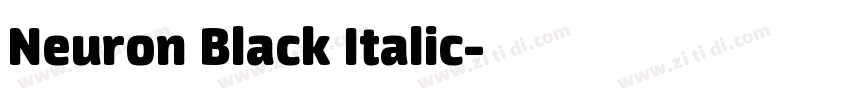 Neuron Black Italic字体转换